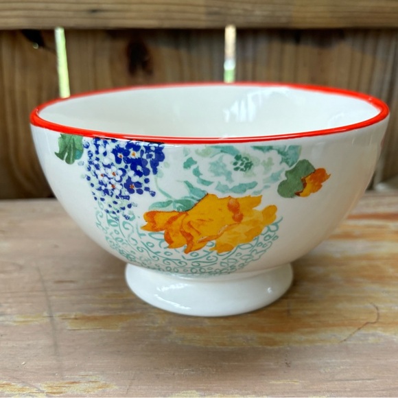 Pioneer Woman Country Garden 3 Piece Set Footed Soup Bowl, Plate & Latte Mug - Picture 5 of 16